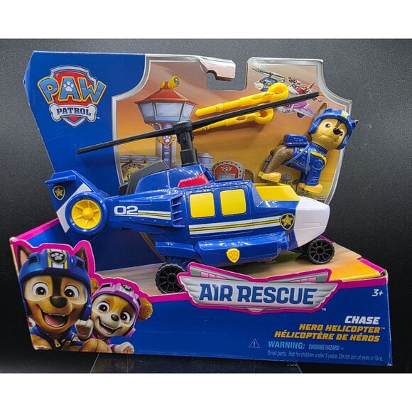Paw Patrol Air Rescue Chase Hero Helicopter Action Figure Toy For Kids - Picture 1 of 5